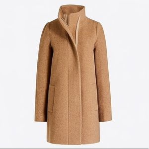 NWT J.Crew Factory City Coat, Sz 6, Htr Mushroom